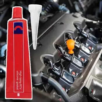 Жидкий герметик для прокладок, герметик для прокладок, прочный клей, водонепроницаемый герметик для прокладок, быстросохнущий жидкий высокотемпературный герметик для внутренних работ красный