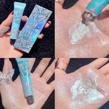 Жидкий хайлайтер с естественным блеском, осветляющий жидкий хайлайтер для лица с мерцающим эффектом, косметический макияж