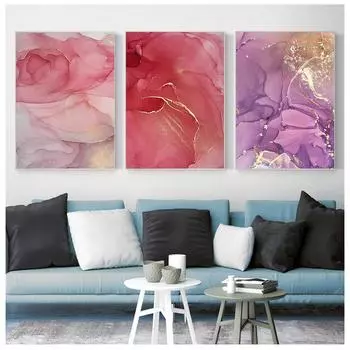 Жидкий художественный холст, настенный художественный постер, скандинавский абстрактный мраморный текстурный рисунок, декоративный художник 21cm30cm NoFrame