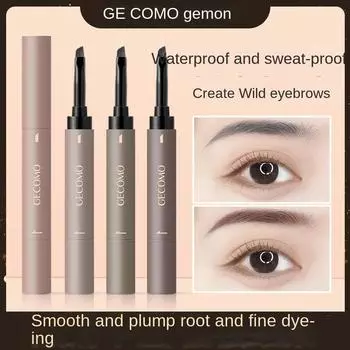 Жидкий карандаш для бровей, татуировка, ультратонкая головка, тонкая подводка для глаз, водостойкая, долговечная, микроблейдинг, натуральные трехмерные брови, нелегкий ореол