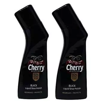 Жидкий крем для обуви Cherry Blossom, черный, 75 мл, упаковка из 2 шт.