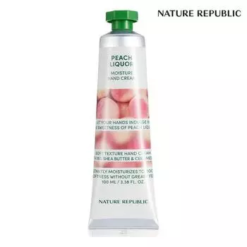Жидкий крем для рук Nature Republic Hand & Nature Peach 100 мл, 1 шт.