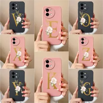 Жидкий мягкий силиконовый чехол для телефона Vivo Y28 Y03 Y38 Y200i T3x Y 38 Y 03 чехол протектор экрана модные пары буквы оболочка противоударный бампер чехлы Vivo Y03