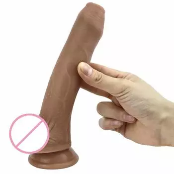 Жидкий силикон, открытая головка крайней плоти, накладной мягкий пенис для сексуального удовольствия, женский мастурбатор для оргазма, продукт для взрослых 22cm