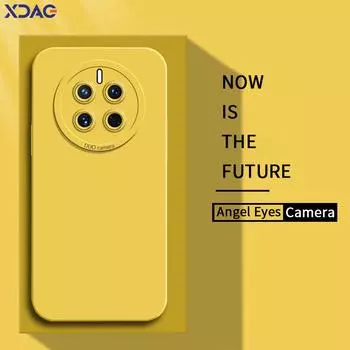 Жидкий силиконовый чехол Angel Eyes для Huawei Mate 40 40E 50 50E Pro Мягкий и удобный противоударный чехол для телефона Mate40 Mate50 40Pro 50Pro Huawei Mate 40