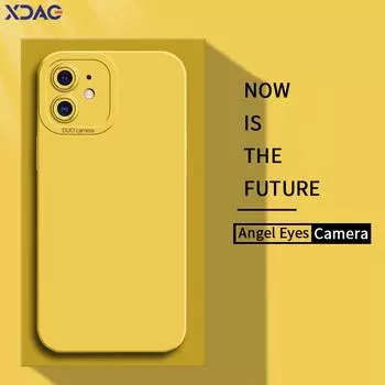 Жидкий силиконовый чехол Angel Eyes для iPhone 11 12 13 14 Plus Pro Max Mini, противоударный чехол iPhone11 iPhone12 iPhone13Pro iPhone14 iPhone 11