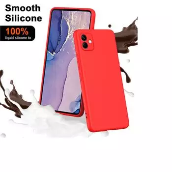 Жидкий силиконовый чехол для Samsung A04 A04E M04 F04 4G Fundas Роскошные противоударные мягкие чехлы для телефонов Samsung A04 чёрный