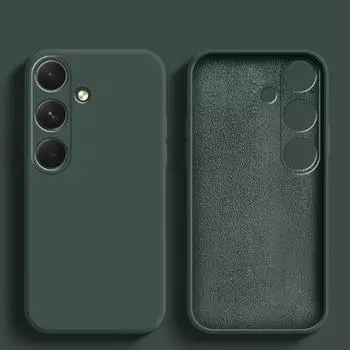 Жидкий силиконовый чехол для Samsung Galaxy A35 A35 5G Жидкий силиконовый чехол Глобальная версия Защитный чехол для камеры всего тела Силиконовый чехол Samsung Galaxy A35 темно-красного