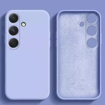 Жидкий силиконовый чехол для Samsung Galaxy A55 A55 5G Жидкий силиконовый чехол Глобальная версия Защитный чехол для камеры всего тела Силиконовый чехол Samsung Galaxy A55 темно-красного