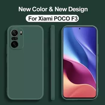 Жидкий силиконовый чехол для телефона Xiaomi Redmi Note 10 11 10S 11S Mi 12 13 12X 10T 11T Poco F3 X3 X4 M4 Pro Lite 5G Cover Shell Mi 11 Lite 5G чёрный
