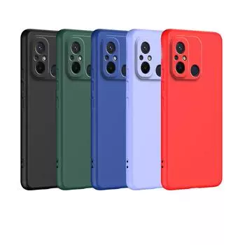 Жидкий силиконовый чехол для телефона Xiaomi Redmi 12C 10C 10A Note 9 9s 10 10s 11 11s 12 12s 9T 10T 11T 12 Pro Plus 4G 5G чехол Redmi 12C темно-зеленого