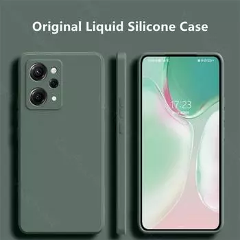 Жидкий силиконовый чехол для Xiaomi Redmi 12, чехол для Redmi 12, чехол, мягкий чехол из ТПУ, бампер для Xiaomi Redmi 12 Redmi 12 чёрный