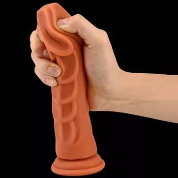 Жидкий силиконовый дилдо смешанного цвета, женский мастурбатор, анальная пробка, анальный расширитель, реалистичный ремешок для члена на члене, секс-игрушка