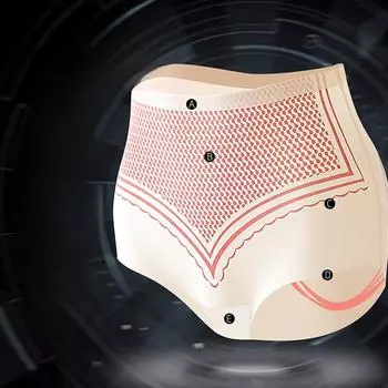 Жидкий спандекс, регулируемые по температуре, утягивающие бедра, подтягивающие брюки для женщин, моделирующие дышащие трусики-треугольники из шелка Mulberry с высокой талией M