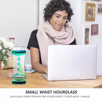 Жидкий таймер визуальная сенсорная игрушка аутизм седация специальный визуальный таймер песочные часы жидкое движение потребности масло плавающее стекло горячая распродажа