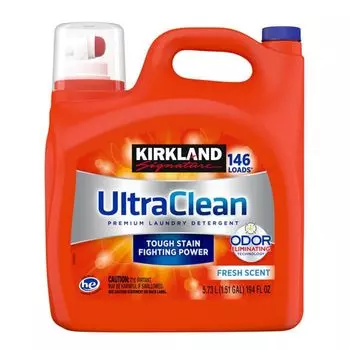 Жидкое моющее средство Kirkland Signature Ultra Clean 146 порций [Costco] 5,73 л чистый