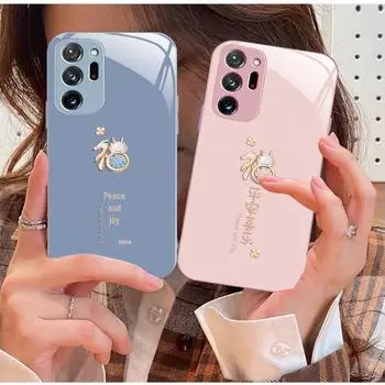 Жидкое стекло Fulong Peace and Joy Liquid Glass Pro для Samsung M12 - Diamond Ultra 2024, 12-дюймовое, устойчивое к падениям - полный комплект - защитное решение для вашего телефона. Samsung A10s розовый