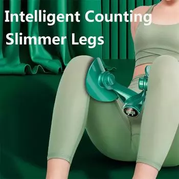 Жидкокристаллический дисплей, стройные ноги, многофункциональный тренажер для мышц, послеродовой зажим для ног, счетный аппарат для похудения зелёный