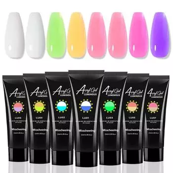 Жидкость для наращивания ногтей Luminous Extension Liquid 15 мл безболезненная бумага без кристаллов фототерапевтический клей для наращивания ногтей