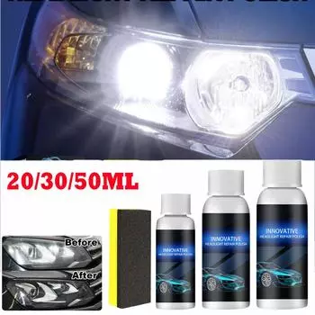 Жидкость для ремонта автомобильных фар с губкой, очиститель для полировки фар, средство для восстановления протектора, средство для удаления царапин на фарах