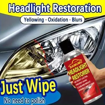 Жидкость для ремонта фар, средство для восстановления покрытия гальванопокрытием для автоламп, окисление и устранение царапин
