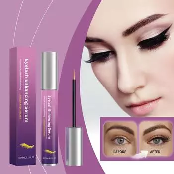 Жидкость для роста ресниц, Питательные и красивые ресницы, Густые и длинные, Менее подвержены выпадению при нанесении макияжа, И жидкость для ухода за ресницами и волосами, 5 мл One Size розовый