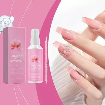 Жидкость для снятия лака, Мягкая жидкость для снятия лака, Растворяющая жидкость для снятия лака, Принадлежности для маникюрного салона 60 мл