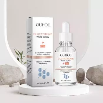 Жидкость с глутатионом улучшает тусклость, осветляет тон кожи, увлажняет лицо, осветляет увлажняющую эссенцию 30 мл One Size