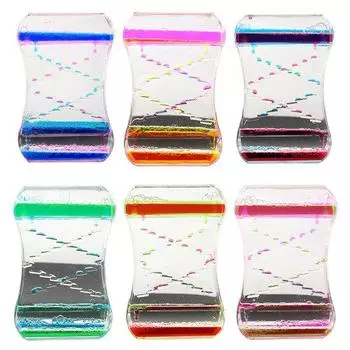 Жидкостные пузырьковые часы, детские капельные масляные песочные часы, таймер, игрушка, домашний декор, подарок розовый зеленый