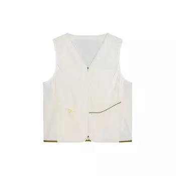 Жилет Anta Champion All-Weather Series однотонный, без рукавов, тканый, унисекс, облачно-белый 172420602-1 L
