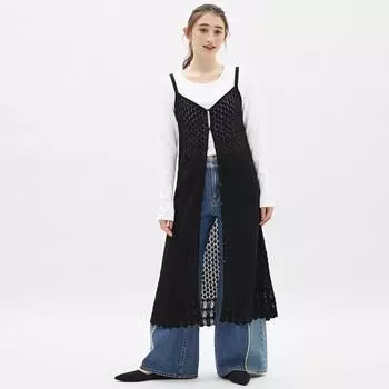 Жилет ажурной вязки GU by Uniqlo+X