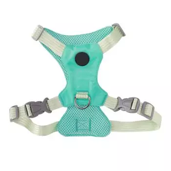 Жилет безопасности для собаки Мягкая и дышащая многоцелевая шлейка для щенков для маленьких и средних собак кошек TifnyBlue M S(for 2-4kg) синий