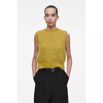 Жилет Cos Japan из мохера mustard/XS