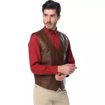 Жилет Dericlub Man из 100% натуральной кожи
