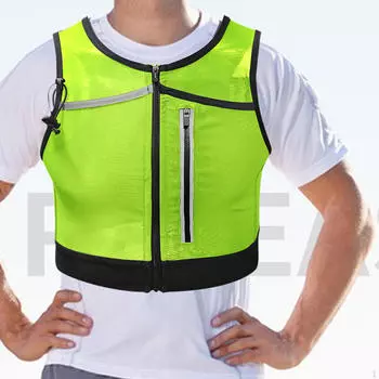 Жилет для бега, питьевая система, светоотражающий дышащий рюкзак для питья, ночной рюкзак S SIZE M