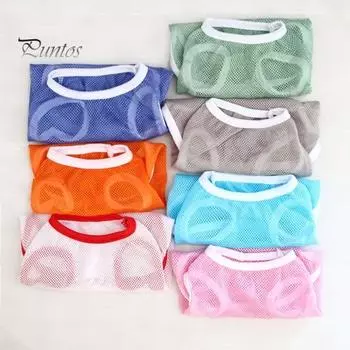 Жилет для домашних животных, дышащий сетчатый жилет для собак, однотонный, удобная рубашка для кошек, мягкая летняя одежда для домашних животных, товары для домашних животных S синий
