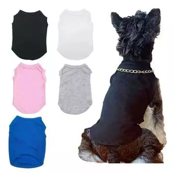 Жилет для домашних животных, модный свитер для собак, дизайн без рукавов, удобная футболка для щенков, одежда, товары для домашних животных M белый