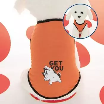 Жилет для домашних животных, удобная мультяшная прочная одежда для собак, милый жилет, рубашка, костюм, наряды