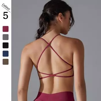 Жилет для фитнеса Nessaj Back Cross Gym, женский дышащий спортивный топ для бега, без рукавов, нижнее белье для йоги