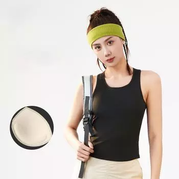 Жилет для йоги Juyitang 4D Peach Round Neck Anti-Exposure M