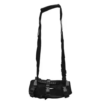 Жилет для кошек, шлейки, поводок, регулируемый, дышащий, стильный, многофункциональный, поводок для прогулок с домашними животными S(for 2-4kg) чёрный