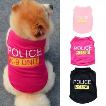 Жилет для маленьких собак, футболка для щенков, летняя одежда для домашних животных, костюмы XS розы красного