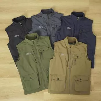 Жилет для отдыха на природе, фотосъемки, рыбалки, мужской, весенне-осенний, многослойный, быстросохнущий, военный, рабочий жилет M