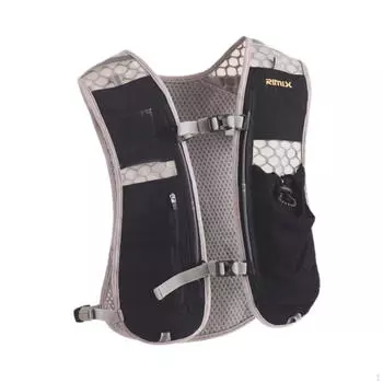 Жилет для питья для мужчин и женщин, регулируемый легкий рюкзак для скалолазания чёрный