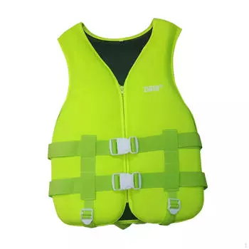 Жилет для плавания, неопреновый спасательный жилет для подводного плавания, парусного спорта, рыбалки L