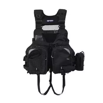 Жилет для рыбалки RBB Extreme Tide Game Vest полностью черный [Soujin]