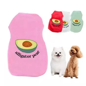 Жилет для собак с модным принтом, нелипкая одежда для волос, футболка, рубашка для кошек и собак, одежда 2XL красный