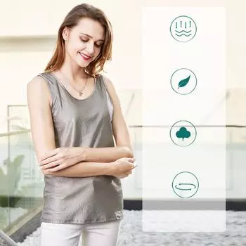 Жилет для защиты от электромагнитных полей, футболка без рукавов, удобная шапка-пуловер с защитой от электромагнитных полей для мужчин и женщин XXL