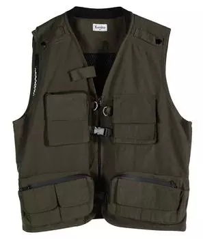 Жилет фотографа Kenko Photo Vest, всесезонный, размер M, оливковый, 12 карманов, 872369 оливковый
