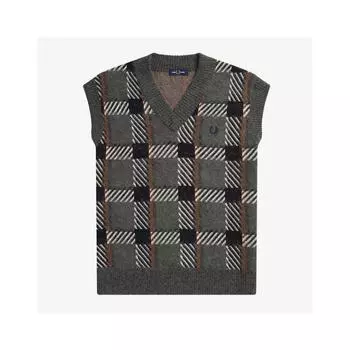 Жилет Fred Perry Glitch Tartan Knit Afpm2336530 638 M